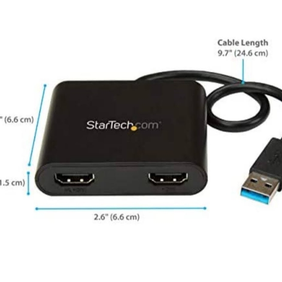 Startech.com 2X HDMI (1x4K 1x1080p) USB 3.0 - Picture 2 of 4